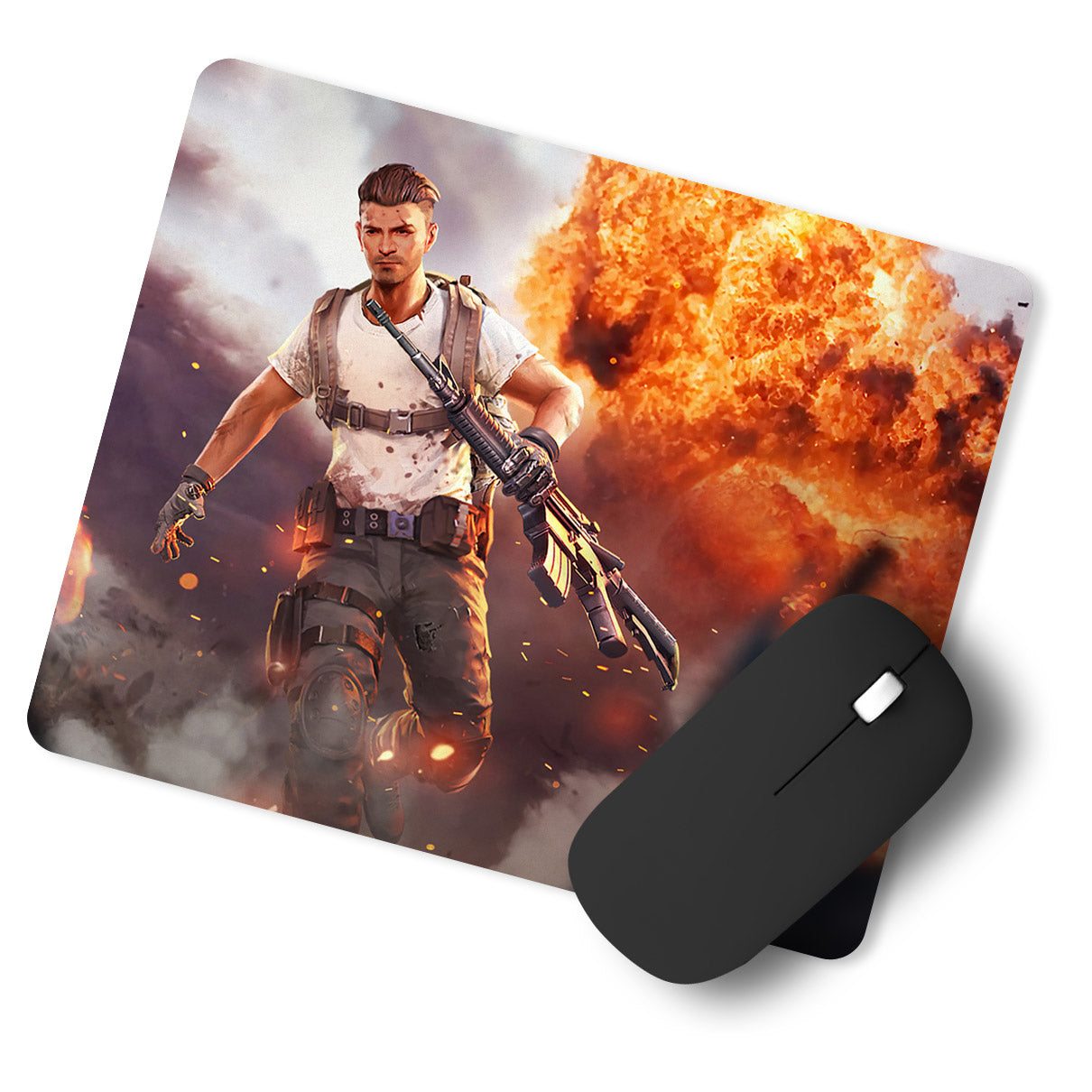 Freefire Fire Designer Printed Premium Mouse pad (9 in x 7.5 in)