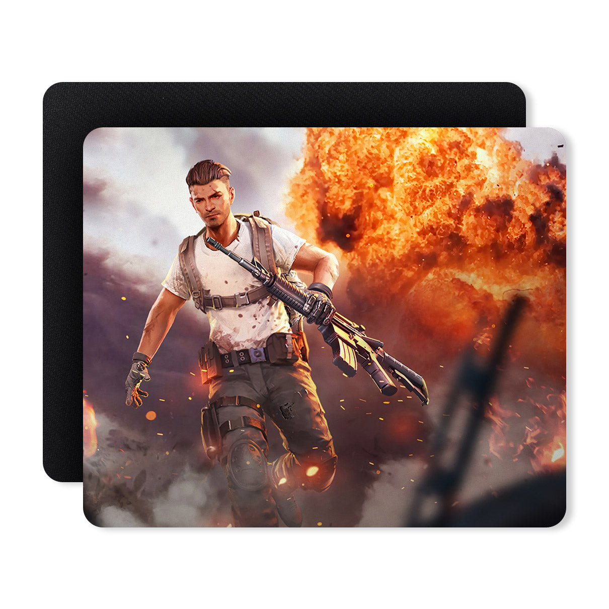 Freefire Fire Designer Printed Premium Mouse pad (9 in x 7.5 in)