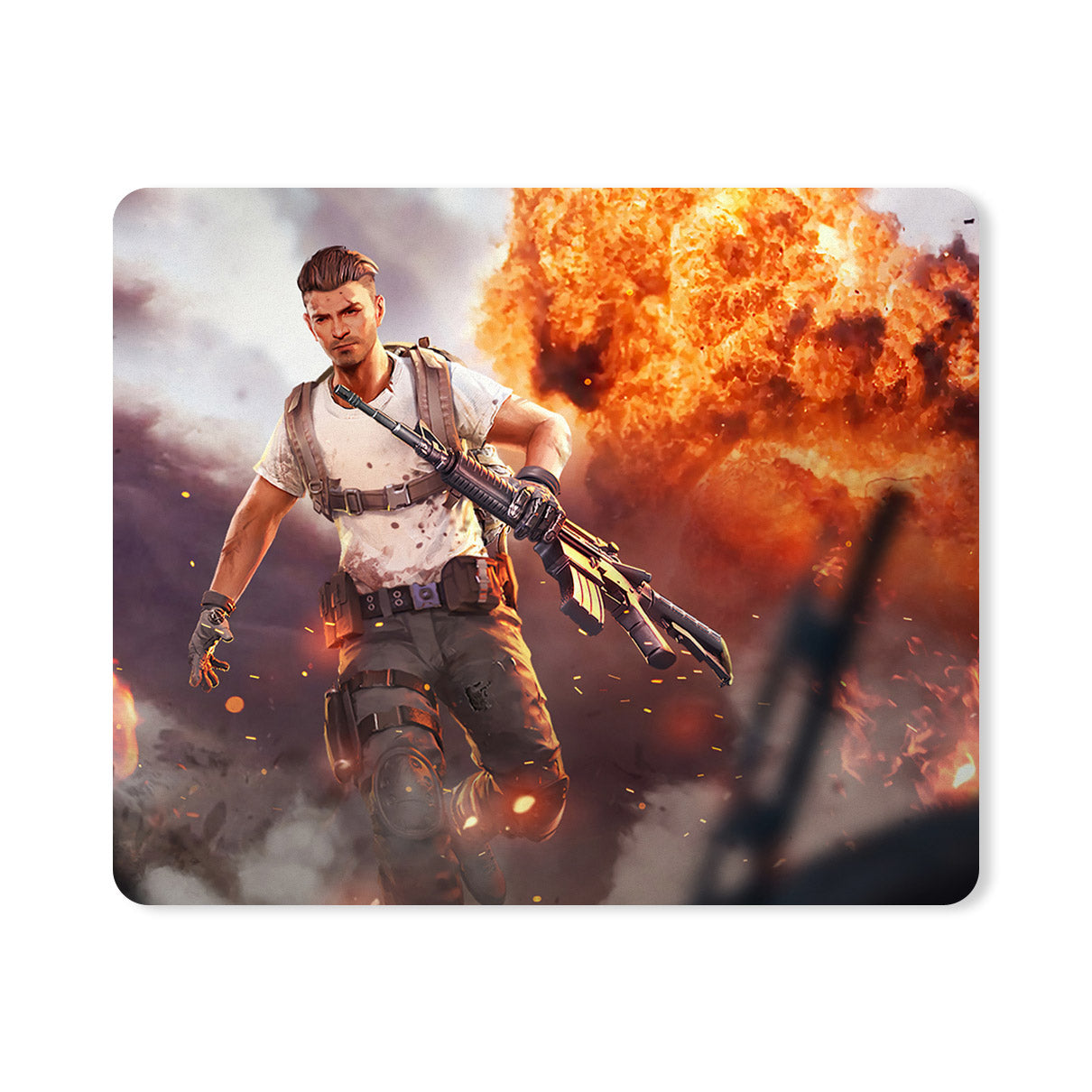 Freefire Fire Designer Printed Premium Mouse pad (9 in x 7.5 in)