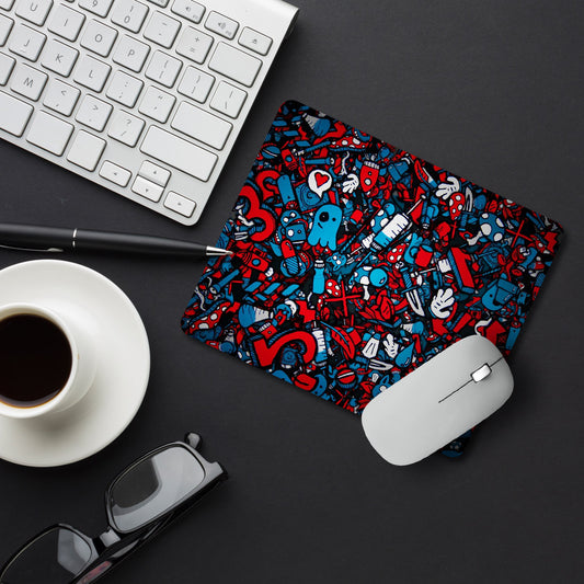 Cartoon Background Pattern Designer Printed Premium Mouse pad (9 in x 7.5 in)