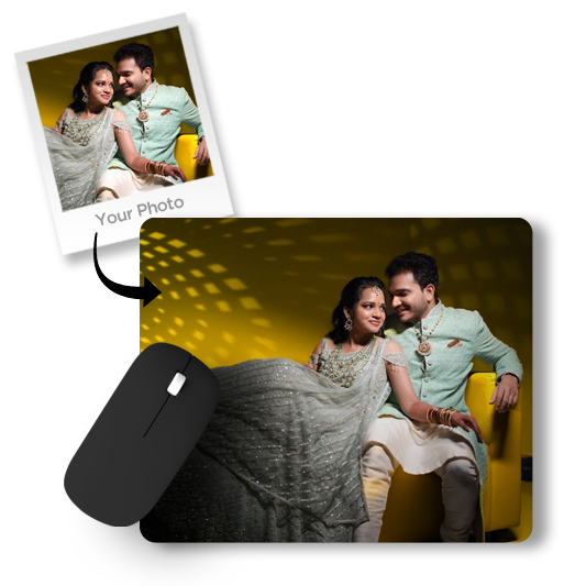 Customise Designer Printed Premium Mouse pad (9 in x 7.5 in)