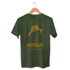 Inklab Zindabad Cotton Unisex Olive Green Tshirt