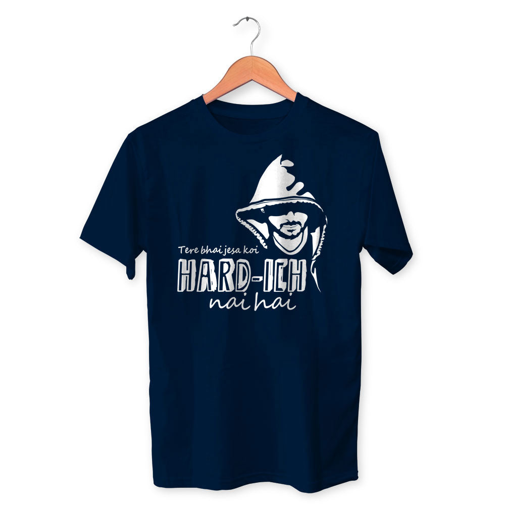 Tere Bhai Jaisa Koi Hardich Nahi Hai Cotton Unisex Navy Blue Tshirt