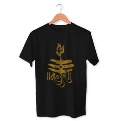 Mahadev Cotton Unisex Black Tshirt