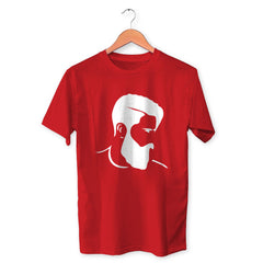 Man Beard Cotton Unisex Red Tshirt