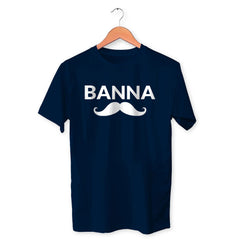 Banna Cotton Unisex Navy Blue Tshirt