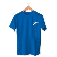 Pocket Gun 007 Cotton Unisex Royal Blue Tshirt