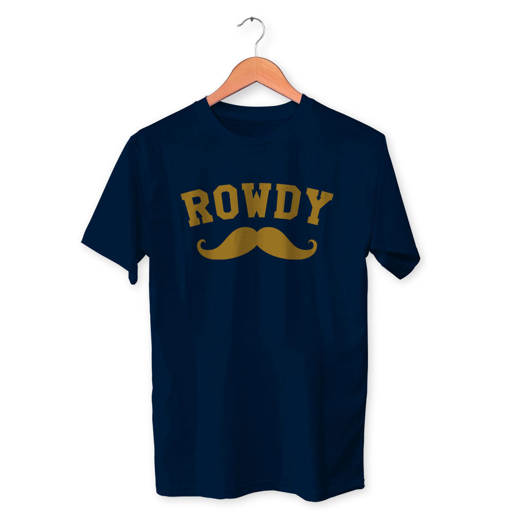 Rowdy Cotton Unisex Navy Blue Tshirt