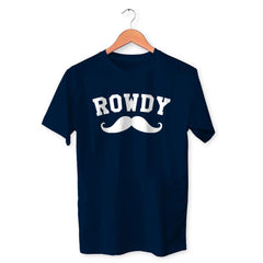 Rowdy Cotton Unisex Navy Blue Tshirt