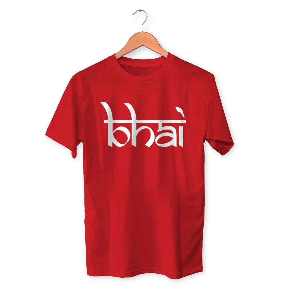 Bhai Cotton Unisex Red Tshirt