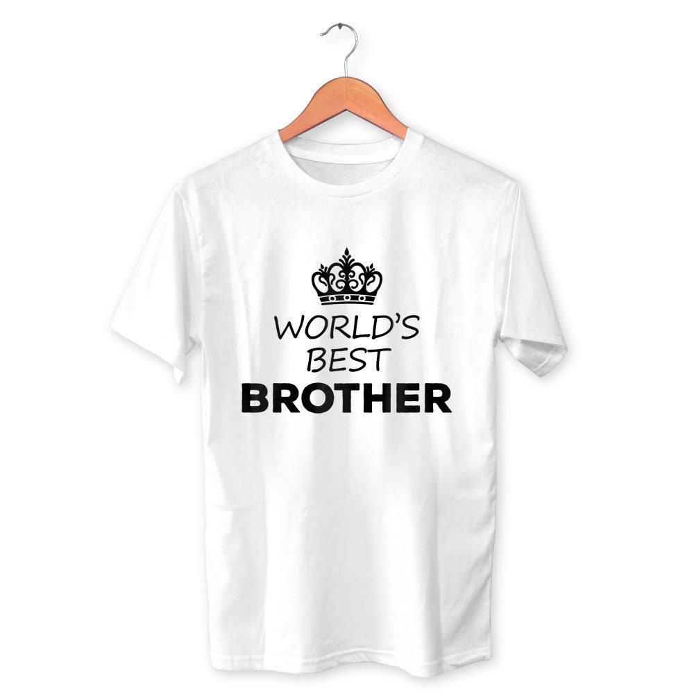 Worlds Best Brother Cotton Unisex White Tshirt