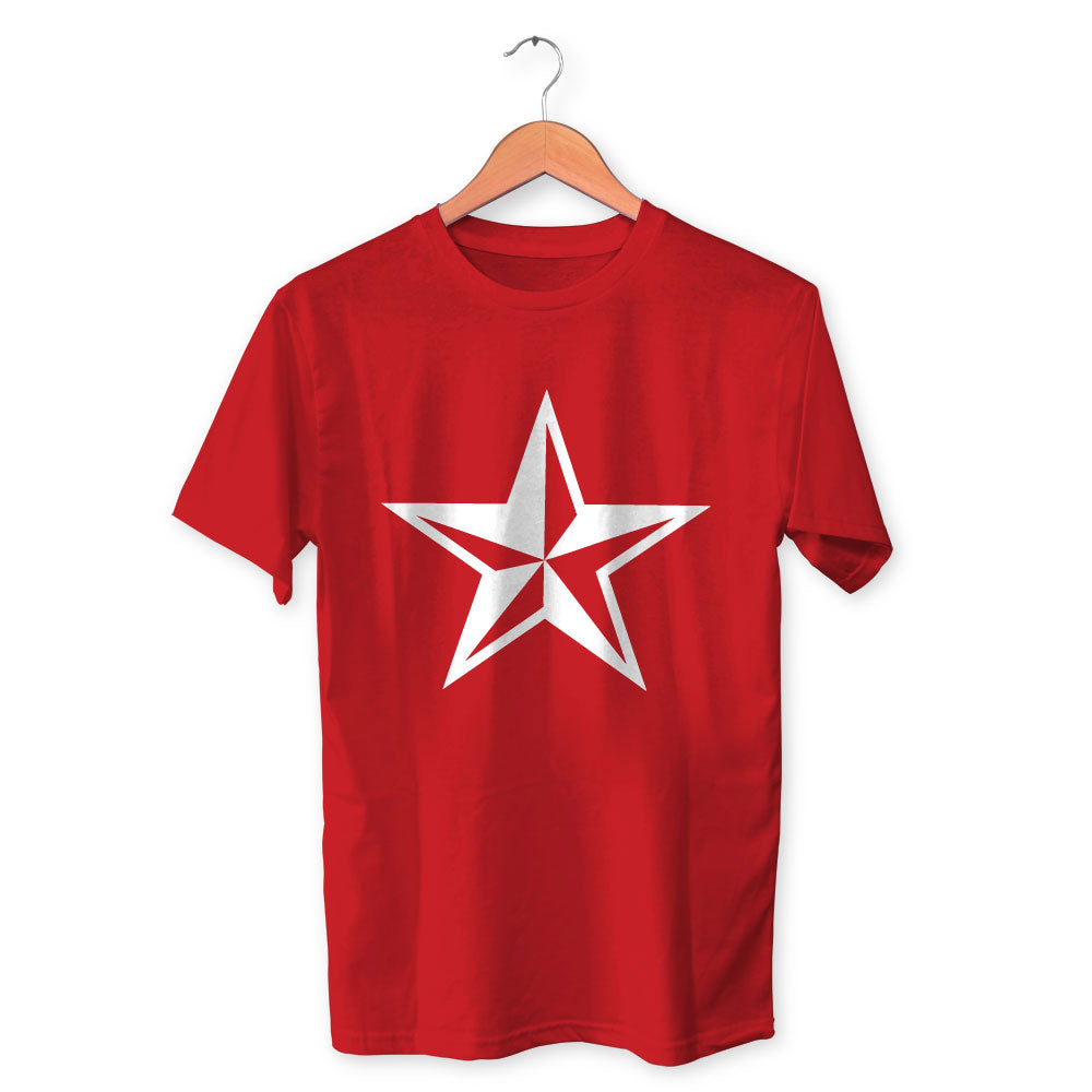 Star Cotton Unisex Red Tshirt