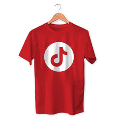 Music Symbol Cotton Unisex Red Tshirt
