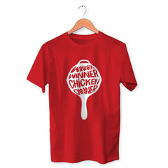 Winner Winner Chicken Dinner Pan Cotton Unisex Red Tshirt