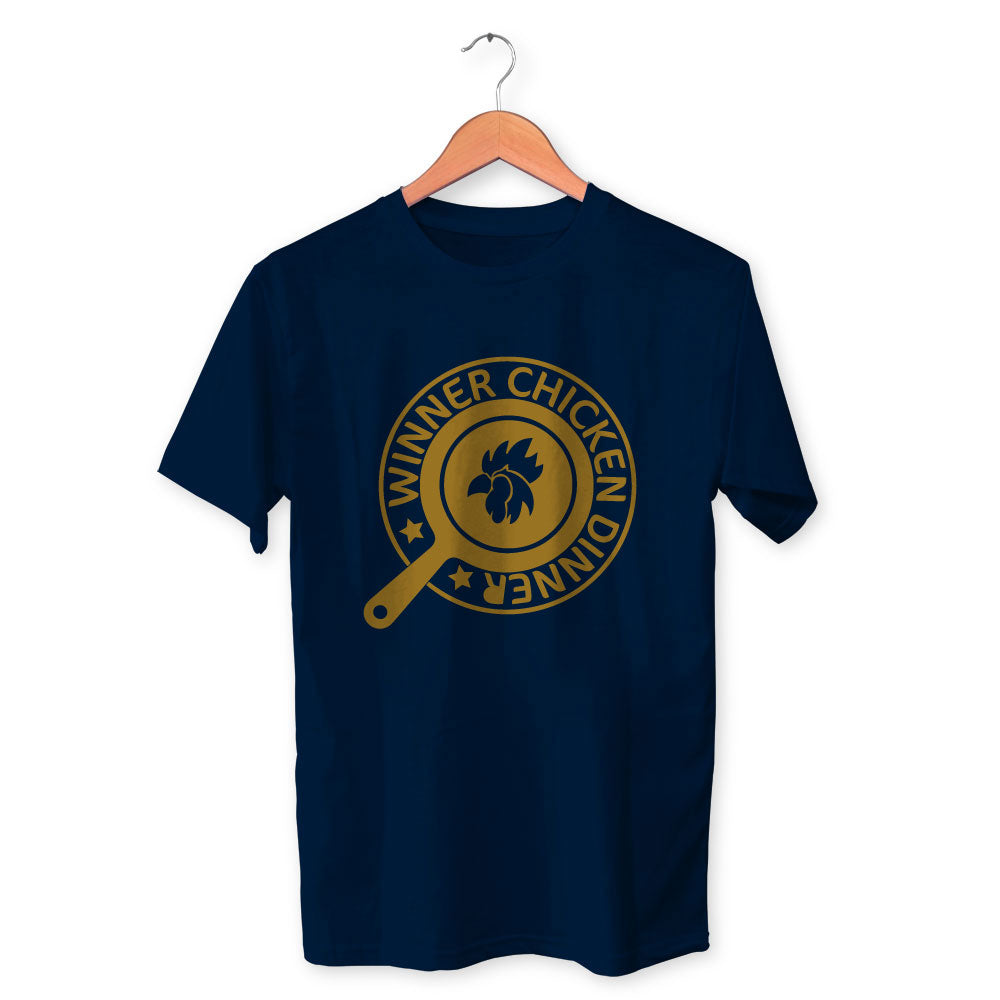 Winner Winner Chicken Dinner Symbol Cotton Unisex Navy Blue Tshirt