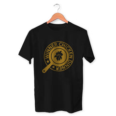 Winner Winner Chicken Dinner Symbol Cotton Unisex Black Tshirt