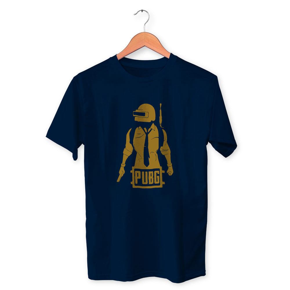 Man Pubg Cotton Unisex Navy Blue Tshirt
