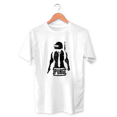 Man Pubg Cotton Unisex White Tshirt