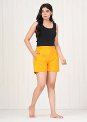 Women's Mustard Shorts