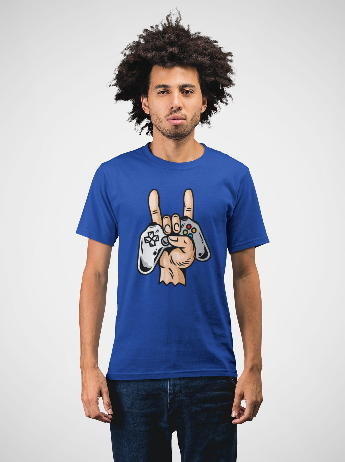 Gamer Swag Cotton Unisex Royal Blue Tshirt