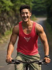 Casual Printed Tank Tops Casual Red