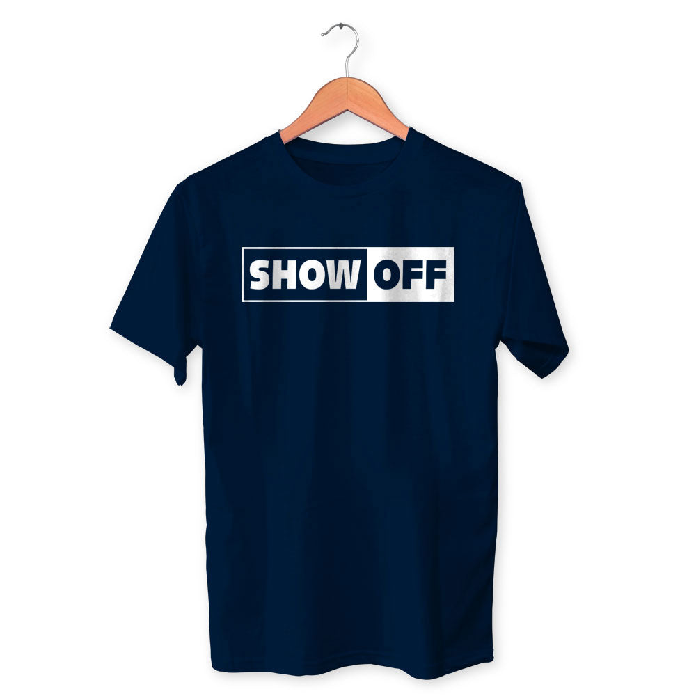 Show Off Cotton Unisex Navy Blue Tshirt