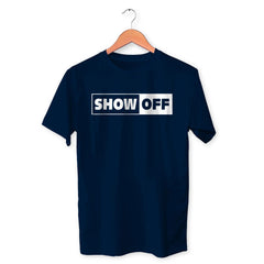 Show Off Cotton Unisex Navy Blue Tshirt