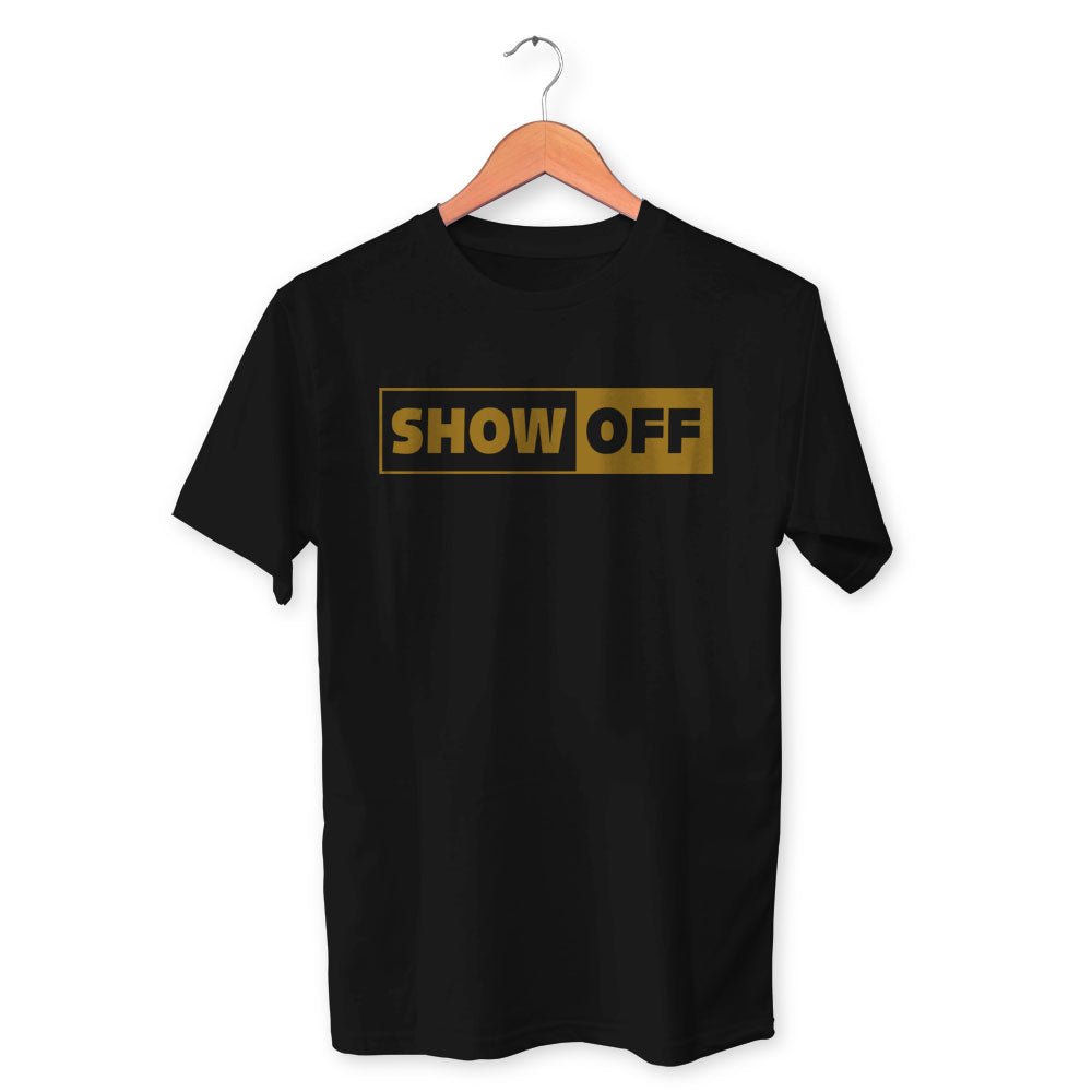 Show Off Cotton Unisex Black Tshirt
