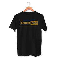Show Off Cotton Unisex Black Tshirt