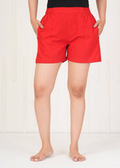 Women's Red Shorts