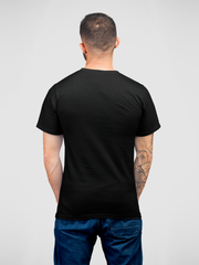 Astronaut Falling Cotton Unisex Black Tshirt