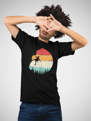 Mountaineering Graphic Unisex Black Tshirt