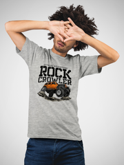 Offroad Adventure Cotton Unisex Grey Melange Tshirt