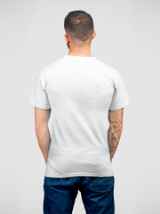 Colorful Elephant Cotton Unisex White Tshirt