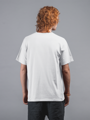 One Eye Pyramid Illustration Cotton Unisex White Tshirt