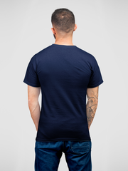Buddha Cotton Unisex Navy Blue Tshirt