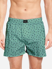 Summer Green Tortoise Printed Mens Boxer Shorts