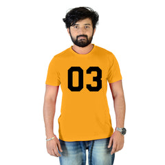 03 Cotton Unisex Mustard Tshirt