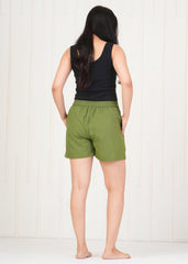 Women's Pista Green Shorts