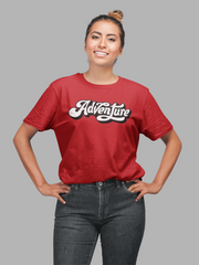 Adventure Cotton Unisex Red Tshirt