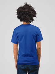Plain Cotton Unisex Royal Blue Tshirt