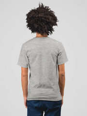 Rock Star Cotton Unisex Grey Melange Tshirt