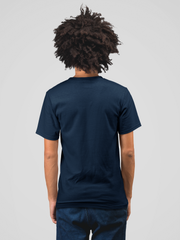 Bull Graphic Cotton Unisex Navy Blue Tshirt