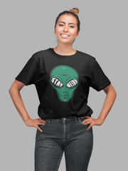 Stay Weird Cotton Unisex Black Tshirt