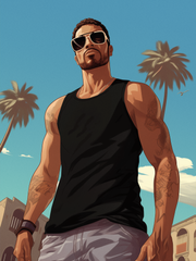 Casual Tank Tops Black