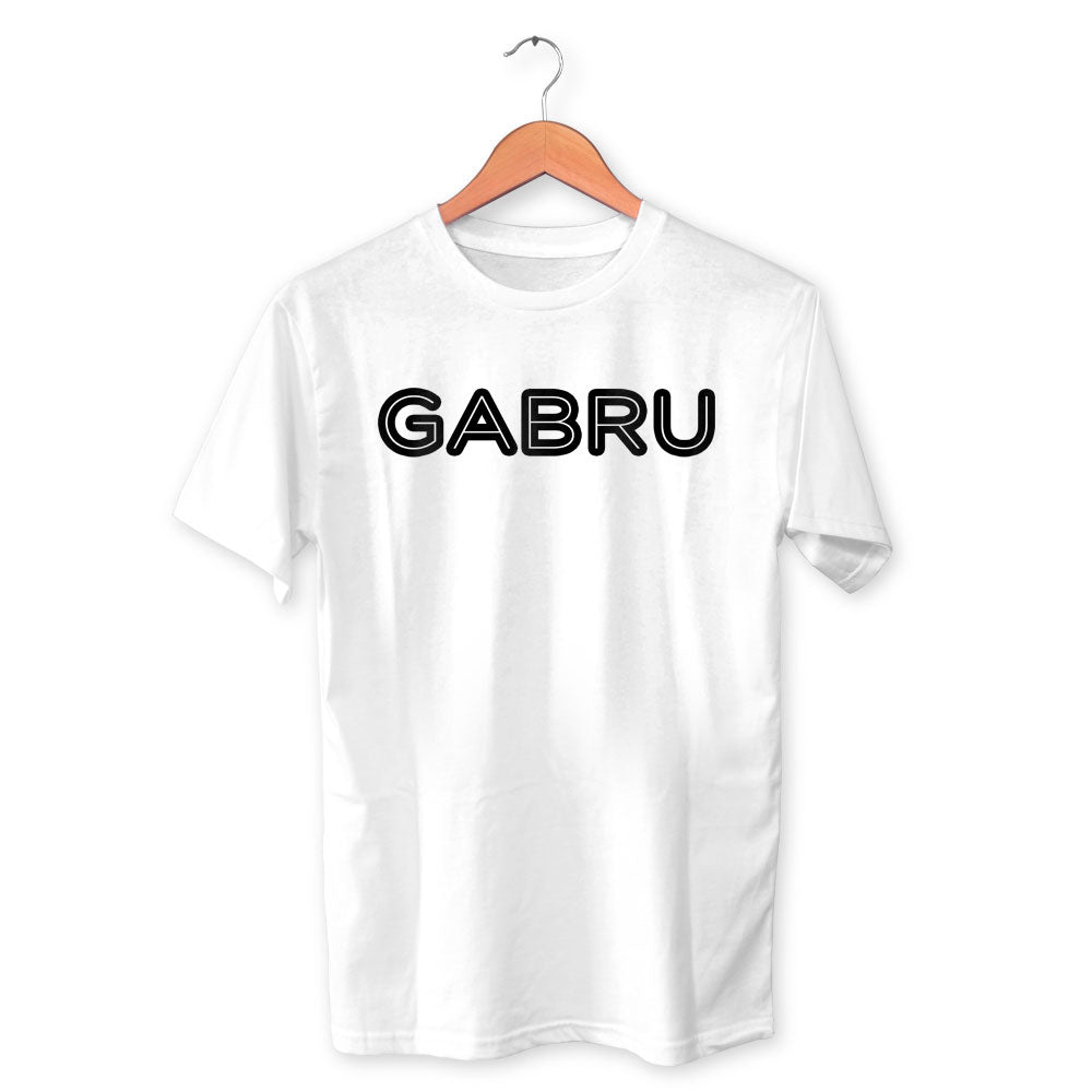 Gabru Cotton Unisex White Tshirt