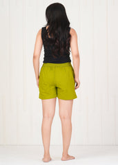 Women's Parrot Green Shorts