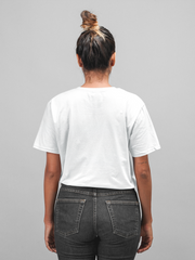One Eye Pyramid Illustration Cotton Unisex White Tshirt