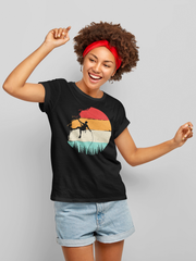 Mountaineering Graphic Unisex Black Tshirt