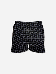 Black Rocket Printed Mens Boxer Shorts